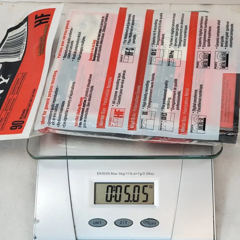 SONY HF 90 Minute Type I Normal Bias Pack Of 2 Brand New Blank Cassette Tapes